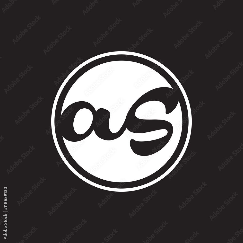 initial letter logo circle with ring white color initial letter logo circle with ring white color