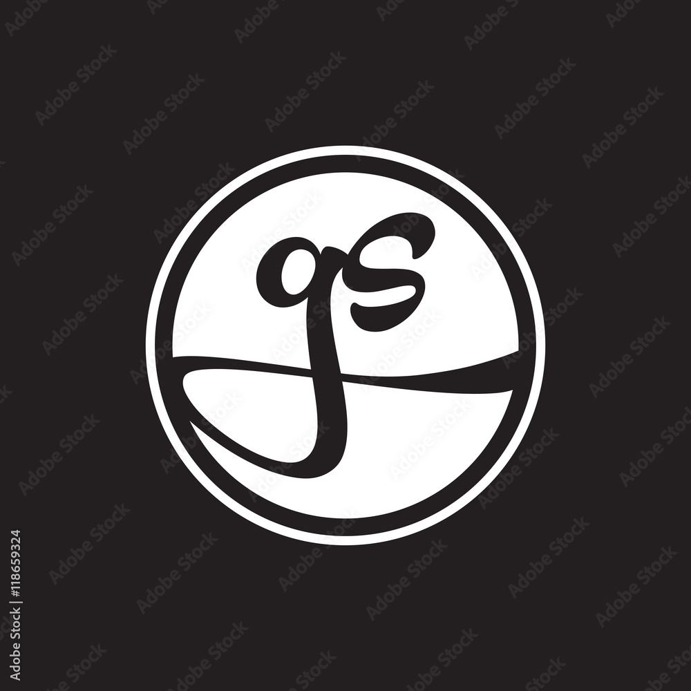 initial letter logo circle with ring white color initial letter logo circle with ring white color