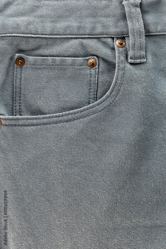 Front pocket of jeans. Front pocket of jeans.