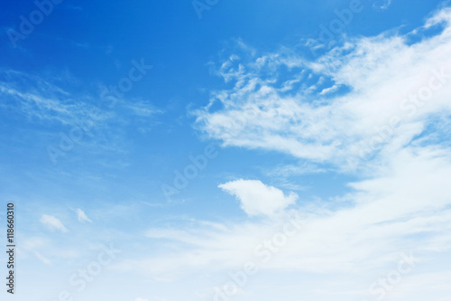 Blue sky with clouds background texture