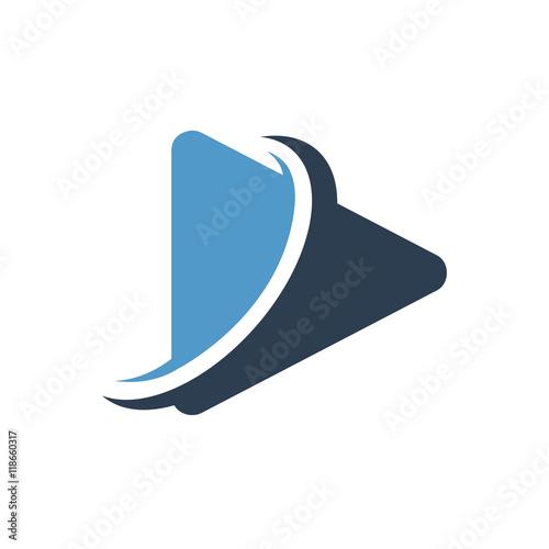 Video vector logo icon