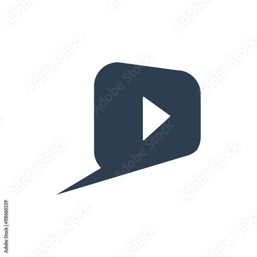 Video vector logo icon
