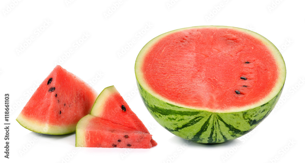 Slice watermelon isolated on the white background Slice watermelon isolated on the white background