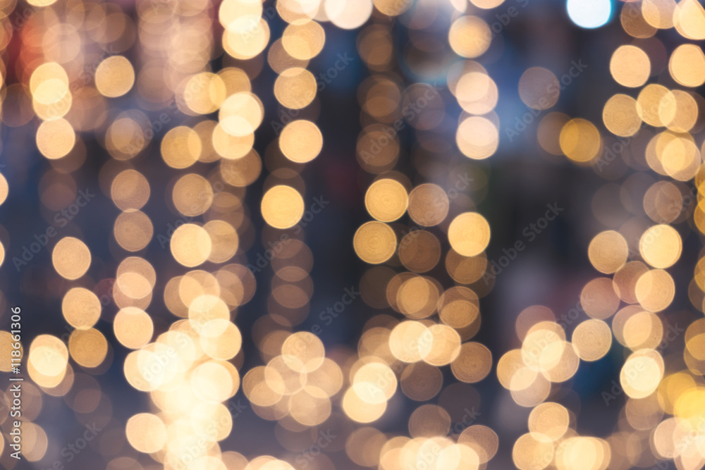 Christmas abstract blur background - light bokeh from Xmas tree at night  party in winter. vintage color tone Stock Photo | Adobe Stock