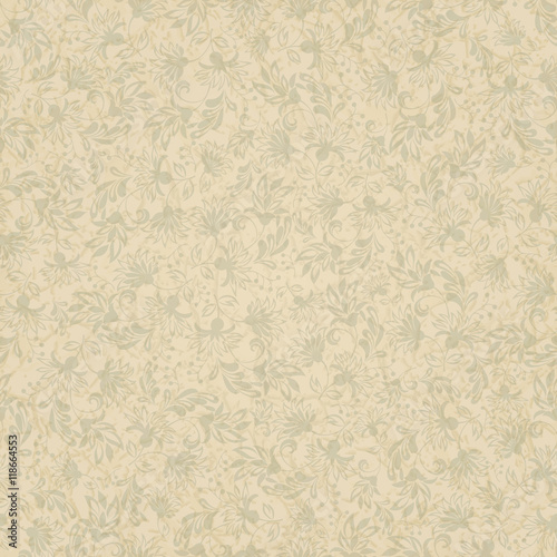 Seamless background of  beige color in the style of Damascus