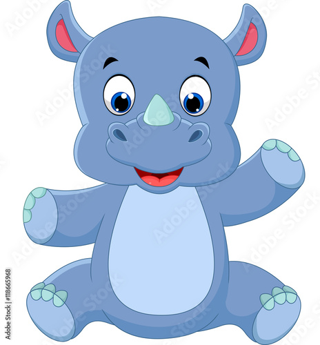 cute baby rhino