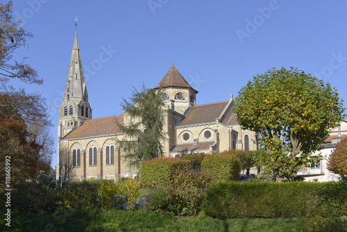 Принти на полотні Church of Saint-Denys-Sainte-Foy at Coulommiers, a commune in the Seine-et-Marne
