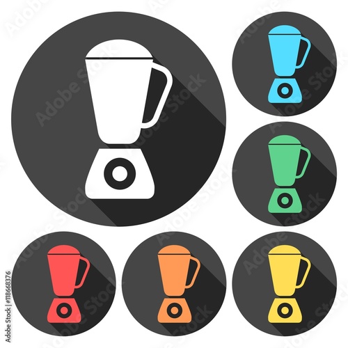 Kitchen blender icons