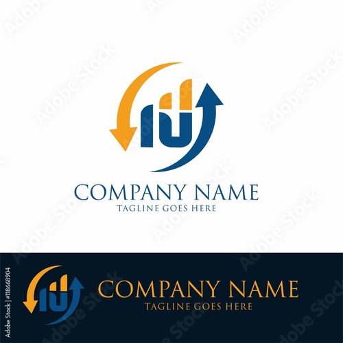arrow and letter idea for logo