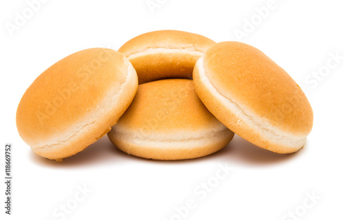 Hamburger buns isolated