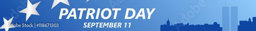 Patriot Day USA vector illustration. September 11.