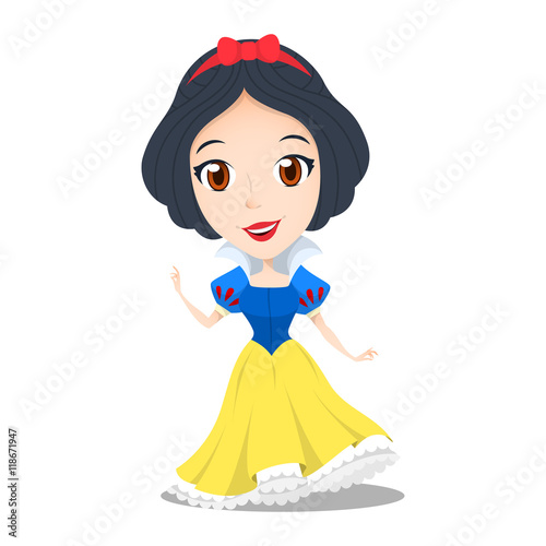 cute princess snow white cartoon photo