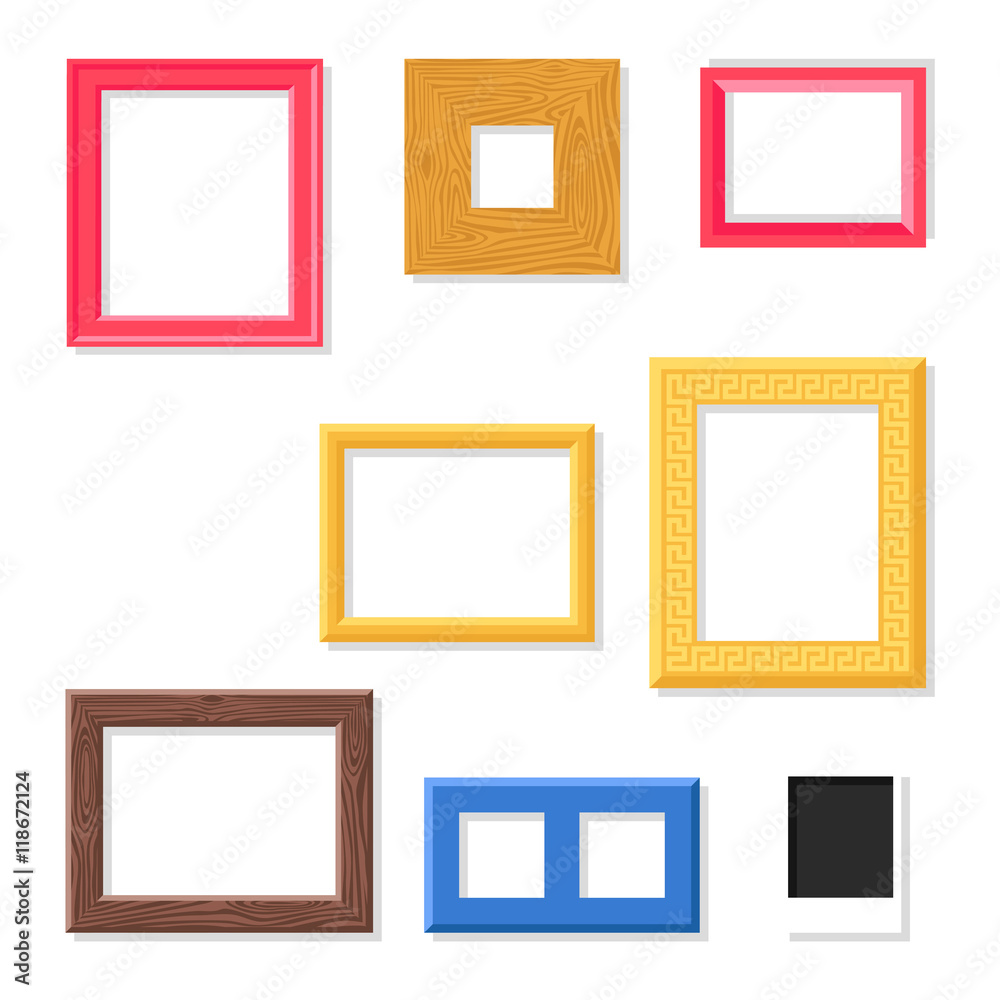 Photo frame vector set. Photo frame vector set.