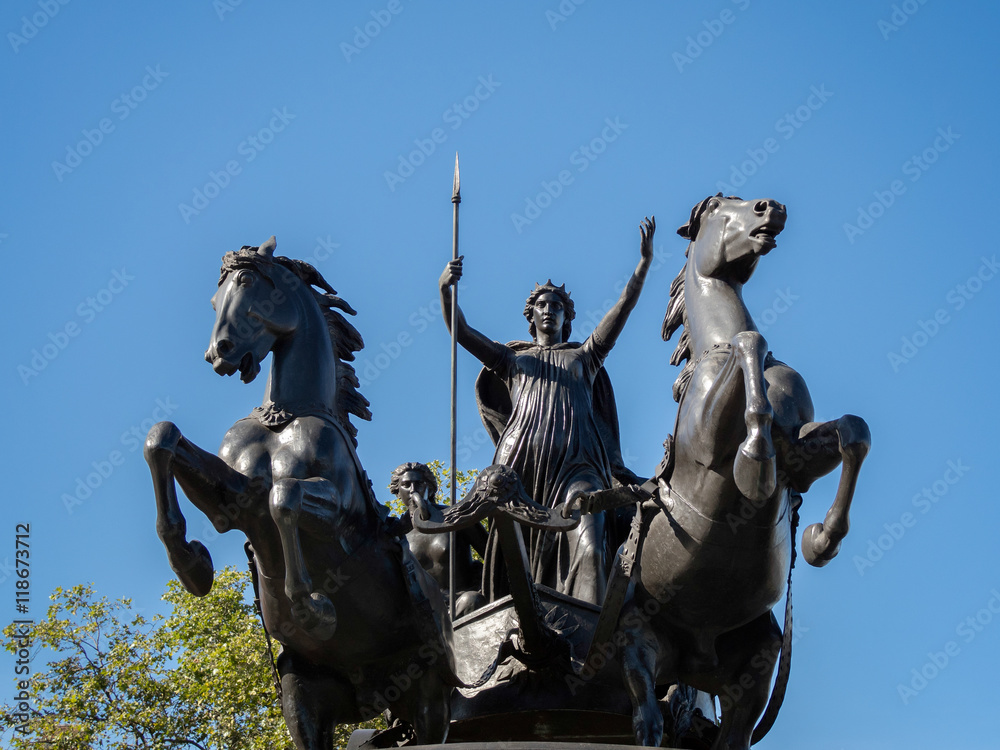 Bronze Sculpture by Thomas Thornycroft Commemorating Boudicca