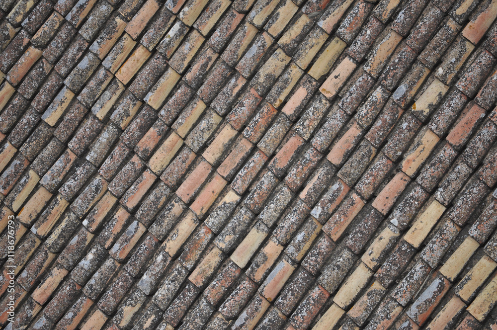Roof tiles detail Roof tiles detail