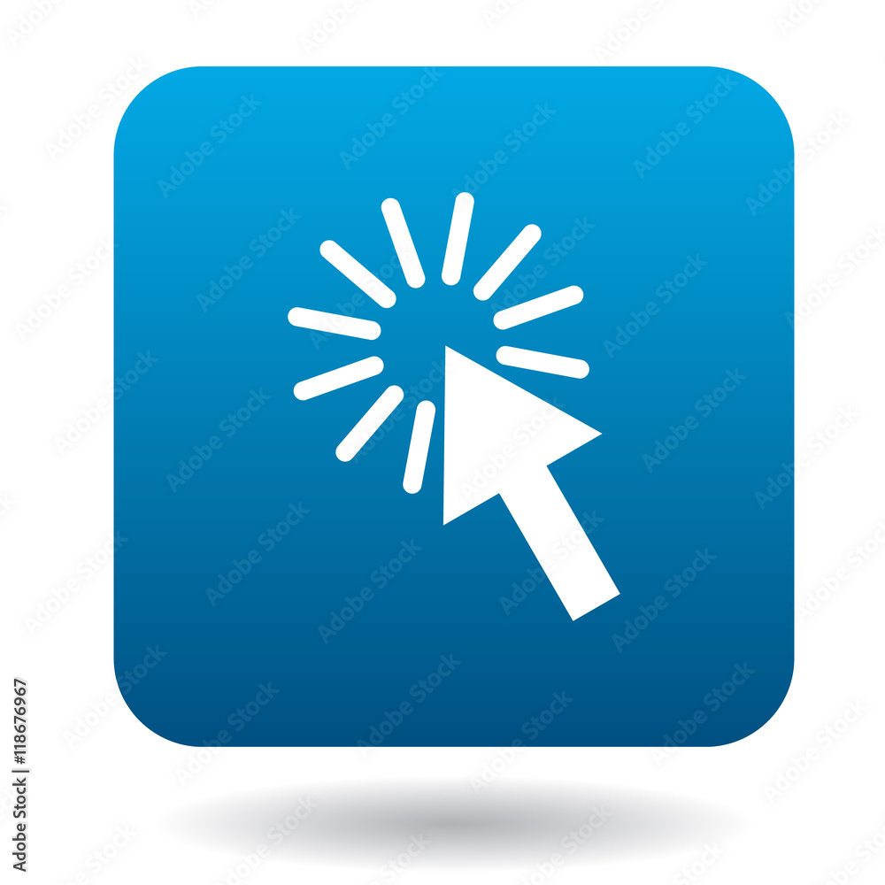 Computer mouse cursor icon in simple style on a white background Computer mouse cursor icon in simple style on a white background