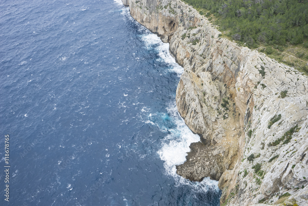 relax, Cape formentor on the island of Majorca in Spain. Cliffs relax, Cape formentor on the island of Majorca in Spain. Cliffs
