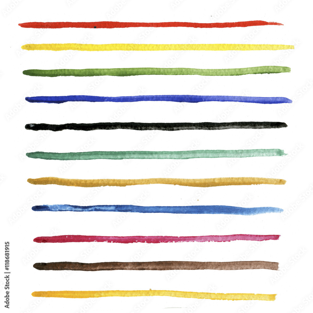 Abstract smears, hand-drawn in gouache and watercolor on white background Abstract smears, hand-drawn in gouache and watercolor on white background