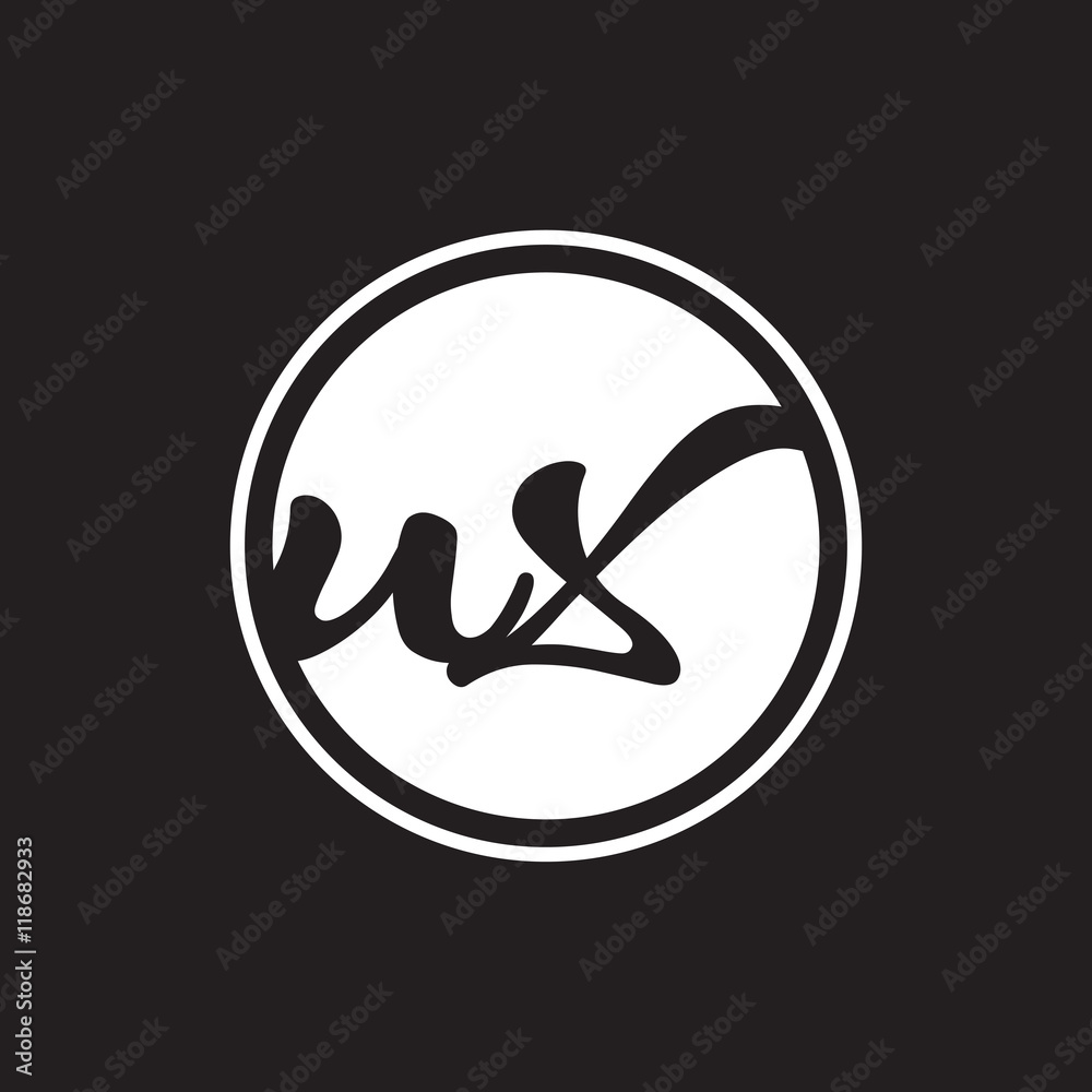 initial letter logo circle with ring white color initial letter logo circle with ring white color