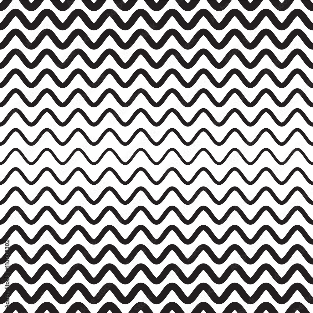 Abstract vector wave monochrome pattern Abstract vector wave monochrome pattern