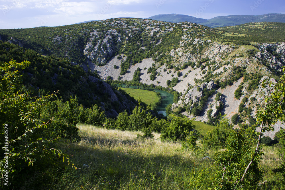 Fototapeta premium Beautiful Krupa river canyon, Croatia