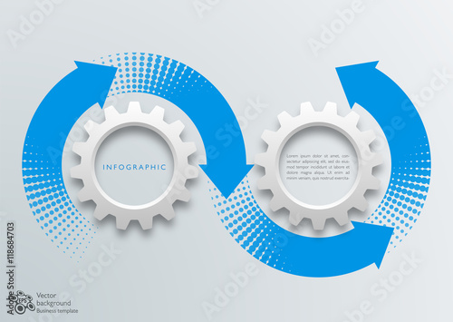 Infographics Vector Background 4-Step Process