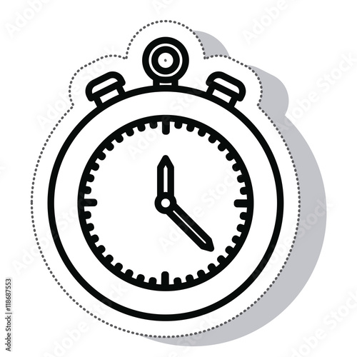 chronometer timer isolated icon vector illustration design