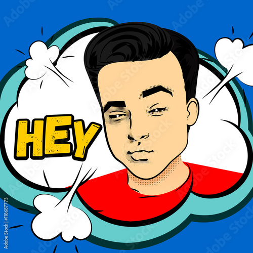 man makes selfie duck face