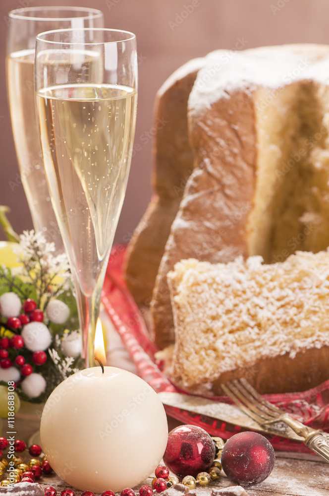 Traditional Italian cakes. Pandoro Traditional Italian cakes. Pandoro