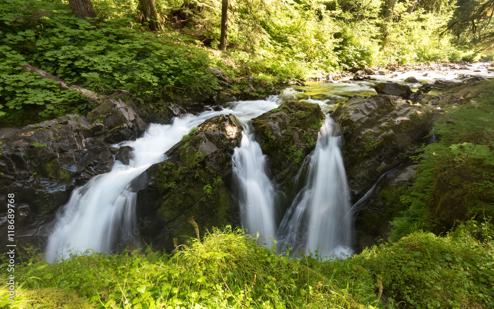 Naklejka premium Sol Duc Falls in Olympic National Park
