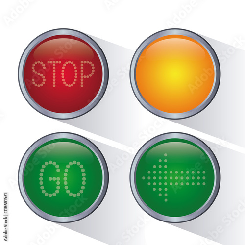 semaphore trafficlight sign warning road street icon. Colorful and isolated design. Vector illustration