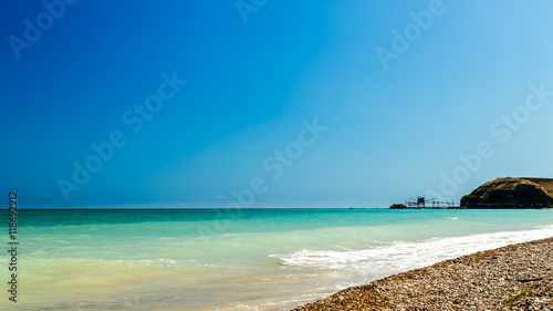 italian seaside in a summer day