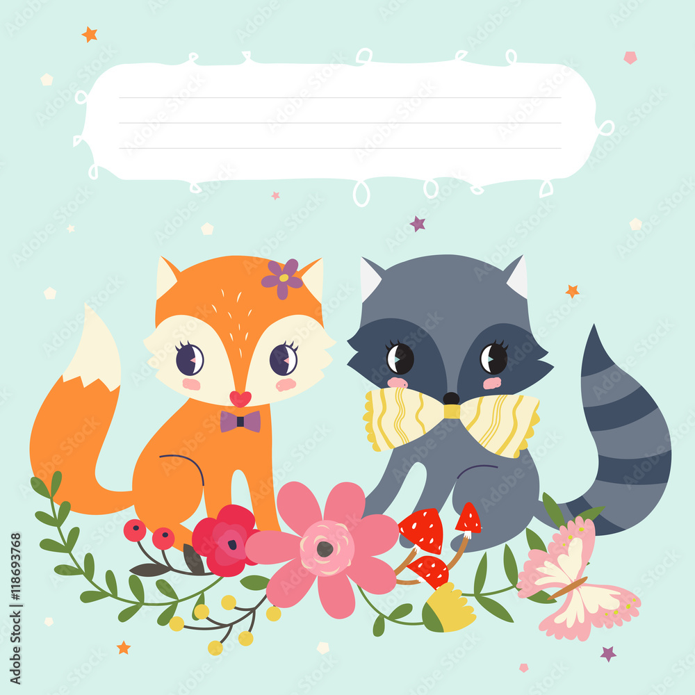 Woodland animals template Woodland animals template