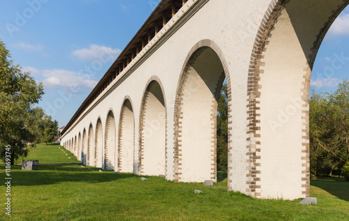 Perspective view of aqueduct bridge photo