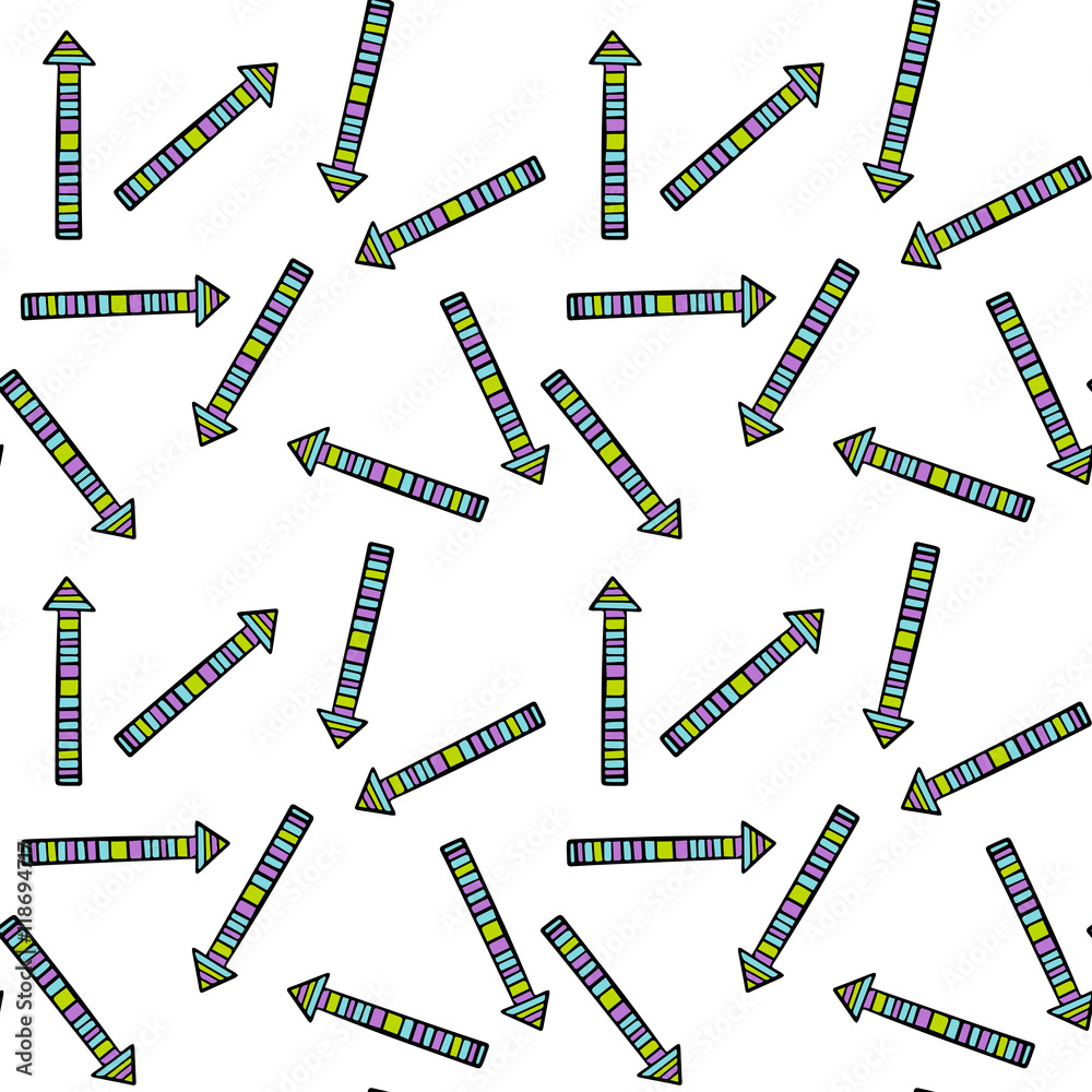 Seamless Pattern with Arrows. Vector illustration Seamless Pattern with Arrows. Vector illustration
