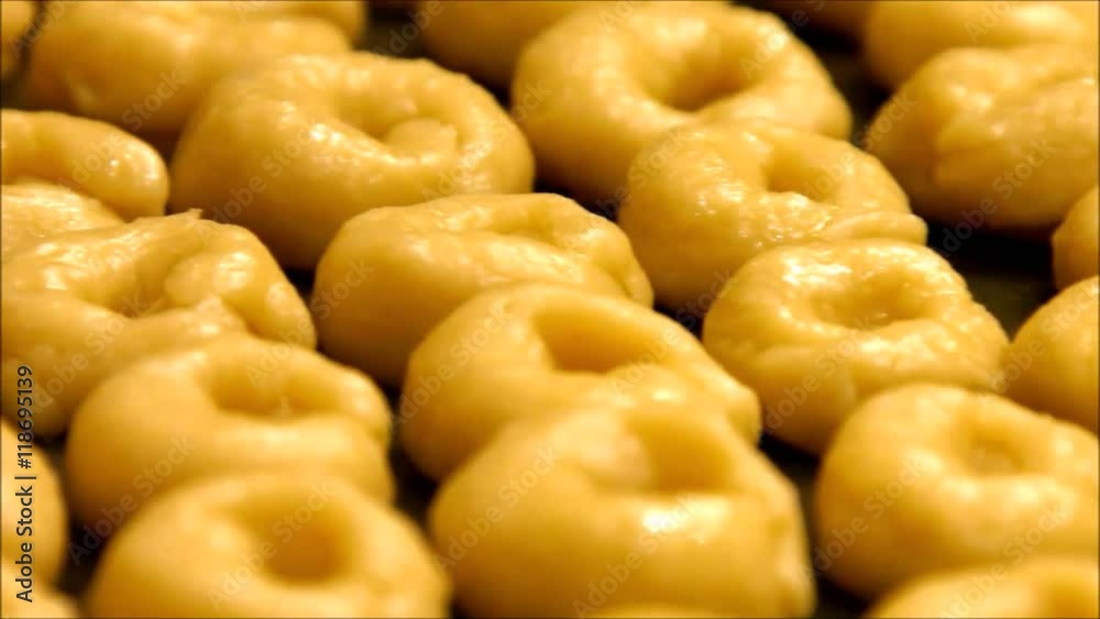 Italian taralli ready for baking Italian taralli ready for baking