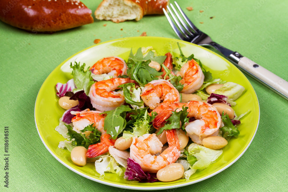 Shrimp and white bean salad Shrimp and white bean salad