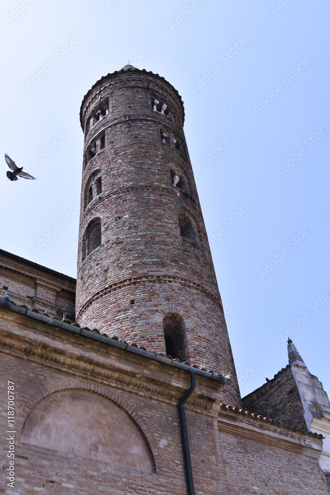 A ancient tower in Ravenna, Italy