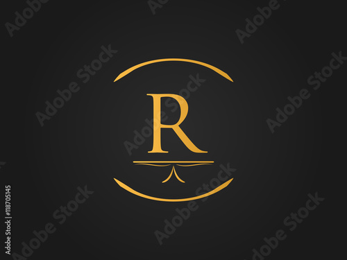 fancy gold circle