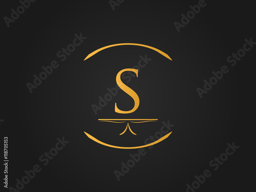fancy gold circle