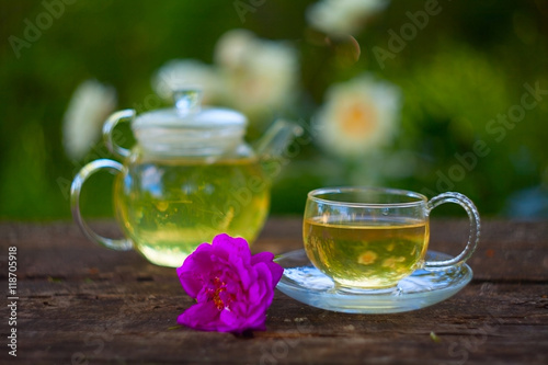 green tea in beautiful cup