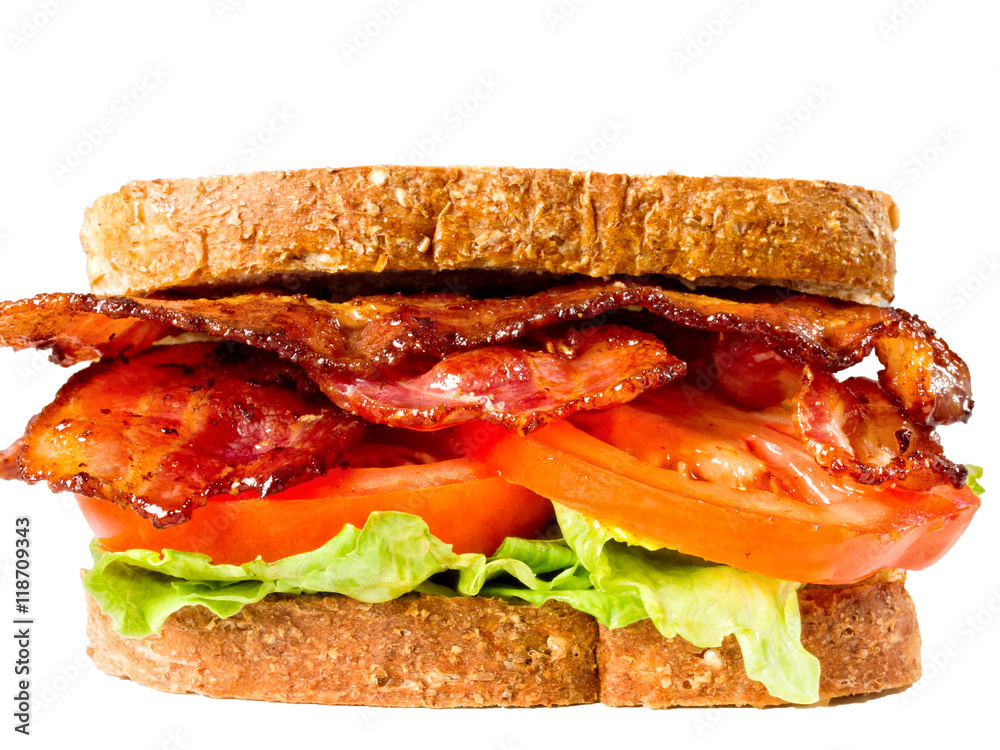 juicy bacon lettuce and tomato sandwich