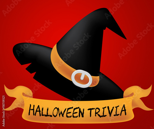 Halloween Trivia Indicates Trick Or Treat Horror photo