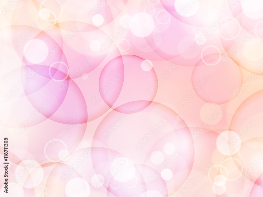 Pink and pastel Soft color bokeh romantic abstract background