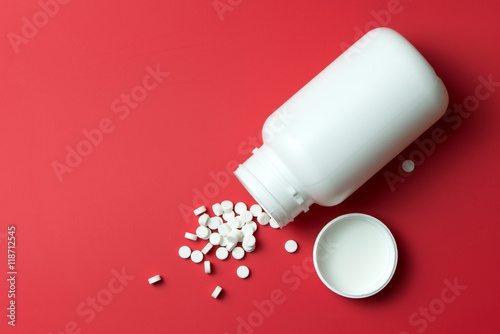 White tablets or medicine