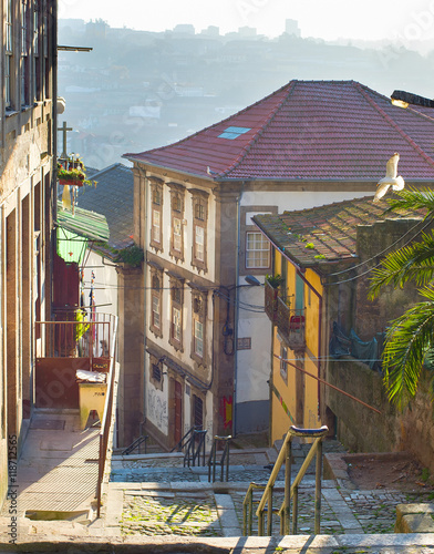 Traditional Porto street, P...