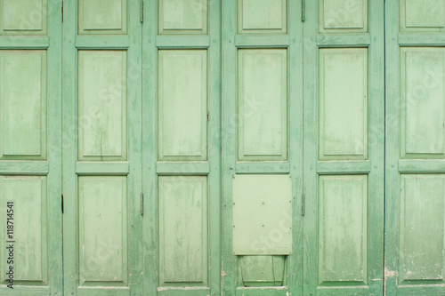 Aqua green wooden door texture