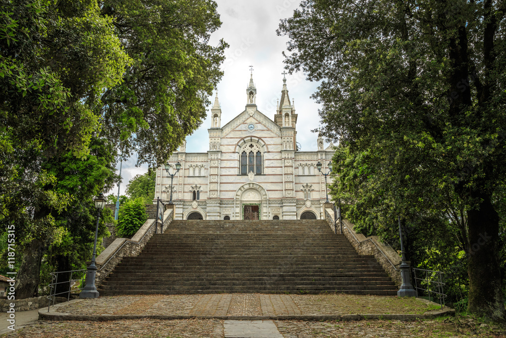 Fototapeta premium Sanctuary of Nostra Signora di Montallegro in Rapallo