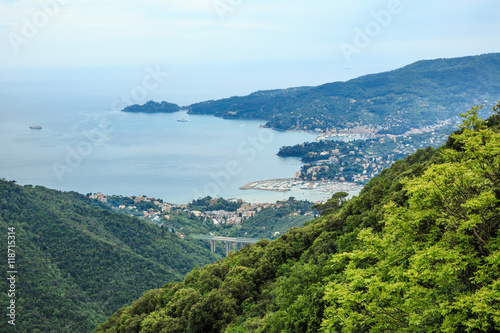 Italian resort Rapallo sea view