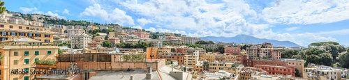 Genoa old city view